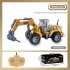 RC Excavator 4 Channel Remote Control Bulldozer Electric Engineering Vehicle Model Toys For Boys Girls Birthday Christmas Gifts JH74 4D as shown