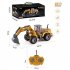 RC Excavator 4 Channel Remote Control Bulldozer Electric Engineering Vehicle Model Toys For Boys Girls Birthday Christmas Gifts JH74 9D as shown