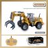 RC Excavator 4 Channel Remote Control Bulldozer Electric Engineering Vehicle Model Toys For Boys Girls Birthday Christmas Gifts JH74 3D as shown