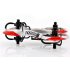 RC Mini UFO Tricopter has 6 Axis Gyro and is controlled using 2 4GHz frequency with 4 Channels 