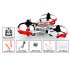 RC Mini UFO Tricopter has 6 Axis Gyro and is controlled using 2 4GHz frequency with 4 Channels 