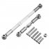 RC Steering Rod CNC Machined Aluminium Alloy Linkage Set for WPL 1608T RC Truck Car Accessory blue as shown
