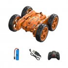 RC Stunt Car 2.4GHz 4WD Rechargeable Twisting Drift Car Double Side Flip Remote Control Vehicle With Light Music