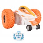 RC Stunt Cars 2.4G Remote Control Tumbling Car Double-Sided Driving 360-degree Rotating Car Toy For Boys Birthday Gifts T02B orange