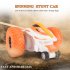 RC Stunt Cars 2 4G Remote Control Tumbling Car Double Sided Driving 360 degree Rotating Car Toy For Boys Birthday Gifts T02B orange