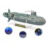 RC Submarine with Tri Motor System  6 Channel  Balance Control and more   Explore the depths of the swimming pool or local pond with this RC submarine
