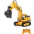 RC Truck Excavator Construction Digger Wireless Bulldozer Remote Control Alloy Excavator Birthday Gift yellow