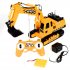 RC Truck Excavator Construction Digger Wireless Bulldozer Remote Control Alloy Excavator Birthday Gift yellow