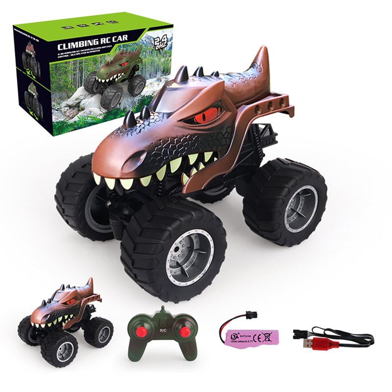 Q148 Dinosaur Trucks For Boys 1:16 Scale 2WD Remote Control Climbing Car Toys For Kids Birthday Gifts 