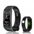 RD11 Smart Bracelet Band Measuring Pressure Clock Cardio Fitness Watch Heart Rate Activity Tracker Sports Smartwatch black
