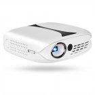RD606 <span style='color:#F7840C'>Home</span> LED Mini Projector DLP Portable Projector for Mobile Phone white_UK Plug