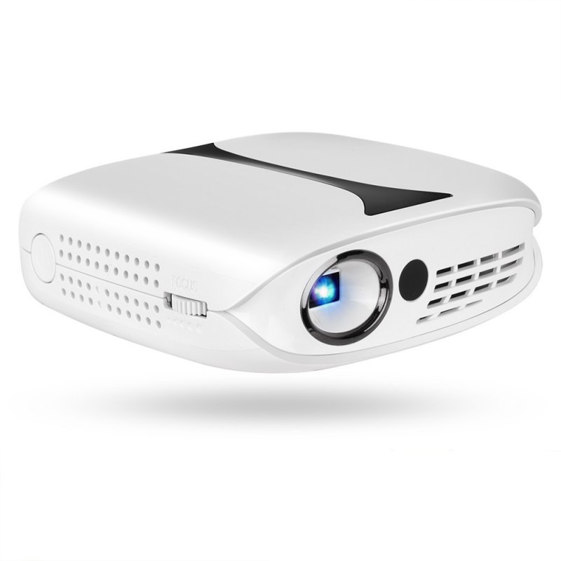 RD606 Home LED Mini Projector DLP Portable Projector for Mobile Phone white_UK Plug