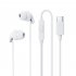 REMAX RM 518 Headphones Wired Microphone Earbud In Ear Earphones Built in Call Control Clear Audio For Most Mobile Devices Black  3 5 socket