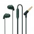 REMAX RM 518 Headphones Wired Microphone Earbud In Ear Earphones Built in Call Control Clear Audio For Most Mobile Devices Black  3 5 socket