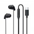REMAX RM 518 Headphones Wired Microphone Earbud In Ear Earphones Built in Call Control Clear Audio For Most Mobile Devices Black  3 5 socket