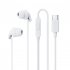 REMAX RM 518 Headphones Wired Microphone Earbud In Ear Earphones Built in Call Control Clear Audio For Most Mobile Devices black lighting