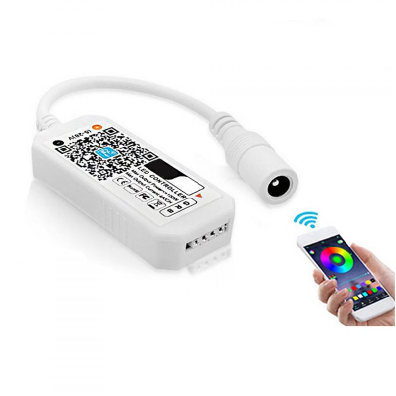 RGB Colored LED Strip Light Controller Intelligent Wireless APP Sync Music Function Lighting Dimmer WIFI Controller