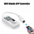 RGB Colored LED Strip Light Controller Intelligent Wireless APP Sync Music Function Lighting Dimmer WIFI Controller For 4 pin Connector Light Strip 5V 28V Wide 