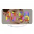 RGB Digital Alarm Clock With 11 Color Modes 3 Level Brightness 2 USB Ports LED Mirror Clock For Bedroom Home Office Desk Decor white shell