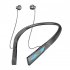 RGB Lighting Headphones Wireless Headphones Noise Canceling Headphones Magnetic Headphones With Neck Cable sky blue