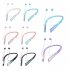 RGB Lighting Headphones Wireless Headphones Noise Canceling Headphones Magnetic Headphones With Neck Cable Gradient black