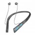 RGB Lighting Headphones Wireless Headphones Noise Canceling Headphones Magnetic Headphones With Neck Cable Gradient black