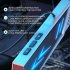 RGB Lighting Headphones Wireless Headphones Noise Canceling Headphones Magnetic Headphones With Neck Cable Gradient black