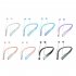 RGB Lighting Headphones Wireless Headphones Noise Canceling Headphones Magnetic Headphones With Neck Cable Gradient black