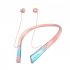 RGB Lighting Headphones Wireless Headphones Noise Canceling Headphones Magnetic Headphones With Neck Cable Gradient black
