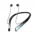 RGB Lighting Headphones Wireless Headphones Noise Canceling Headphones Magnetic Headphones With Neck Cable Gradient black
