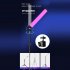 RGB Photographic Video Lights 360   Full Color Portable Photography Lighting 2700 7500K Dimmable Camera Lamp black