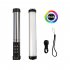 RGB Photographic Video Lights 360   Full Color Portable Photography Lighting 2700 7500K Dimmable Camera Lamp black