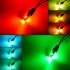 RGB T10 W5W Led Bulbs Width Light With RF Wireless Remote Control Multi color 360 degree Lighting Interior Exterior Strobe Lights As shown