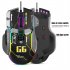 RGB Wired Gaming Mouse with 13 Lights RGB Backlit 12800 Dpi Adjustable Gaming Mice for Laptop PC Gamer Black