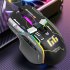 RGB Wired Gaming Mouse with 13 Lights RGB Backlit 12800 Dpi Adjustable Gaming Mice for Laptop PC Gamer Black