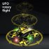RH 821 08 Drone Mini Quadcopter Lighting UFO Drone Fixed Altitude Remote Control Aircraft Children Toys Yellow