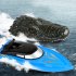 RH702 2 4G RC Boat Simulation Crocodile Head Racing Boat Electric Waterproof Spoof Toy green
