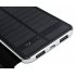 RIPA Monocrystalline Solar Panel Charger with 10000mAh battery capacity and two USB outputs lets you charge multiple devices on the go
