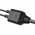 RJ45 Ethernet Splitter 1 Male To 2 Male Network Extension Connector Ethernet Switch With Usb Charging Cable 1 35m black