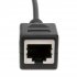 RJ45 LAN Ethernet Extension Cord Male to Female One to two Network Cable Splitter black