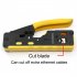 RJ45 Ratcheting Modular Data Cable Crimper Wire Cutter Practical Eliminates Accidental Contact Wire Stripper For Cat5 Cat6 Cat7 8P 8C RJ12 Standard 7SQ 712B wit