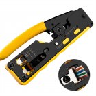 RJ45 Ratcheting Modular Data Cable Crimper Wire Cutter Practical Eliminates Accidental Contact Wire Stripper For Cat5 Cat6 Cat7 8P 8C RJ12 Standard 7SQ-712B with clip