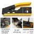 RJ45 Ratcheting Modular Data Cable Crimper Wire Cutter Practical Eliminates Accidental Contact Wire Stripper For Cat5 Cat6 Cat7 8P 8C RJ12 Standard 7SQ 712B wit