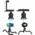 RK L11 Flexible DSLR Tripod with Foldable Ball Head Phone Mount Holder Mini Table Tripod
