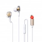 RM-670 Wired Earbuds In-Ear Headphones Stereo Sound Quality Transparent Design Earphones