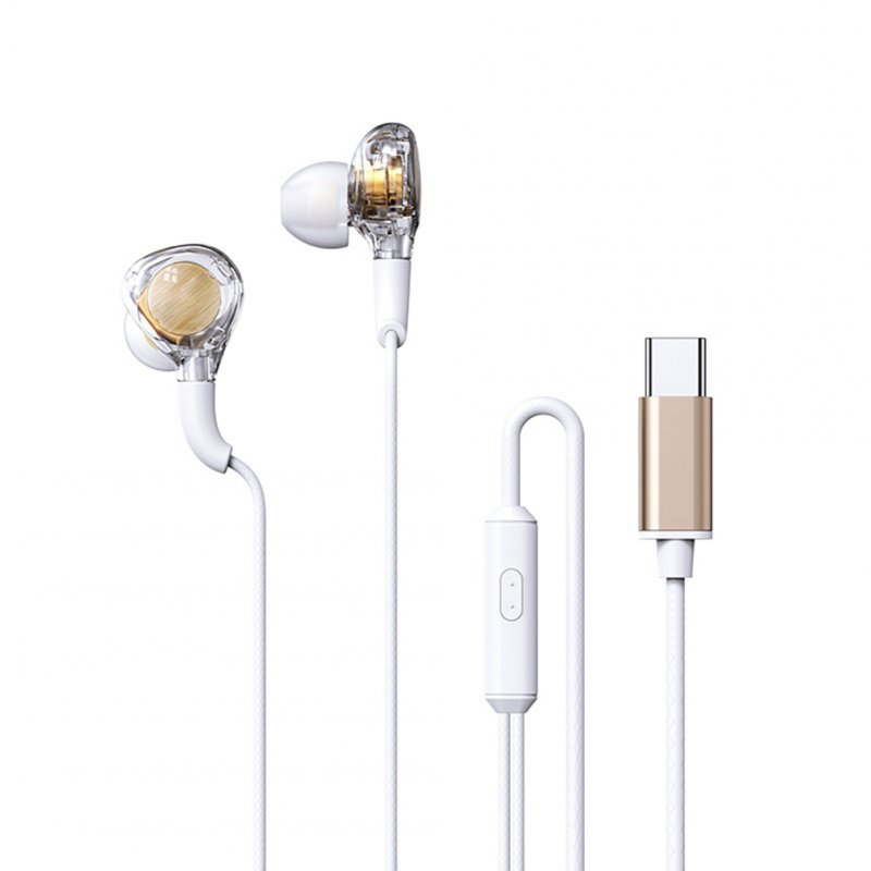 RM-670 Wired Earbuds In-Ear Headphones Stereo Sound Quality Transparent Design Earphones