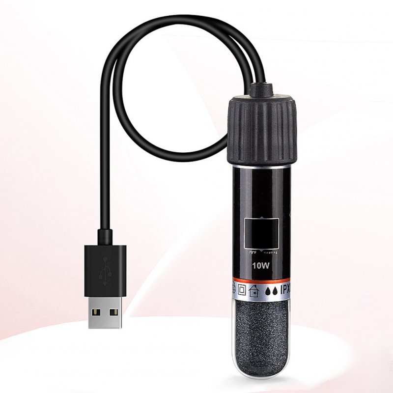 Mini Aquarium Heater 26 ° C Constant Temperature Submersible Small Fish Tank Heater Temperature Controller (USB-10W) 