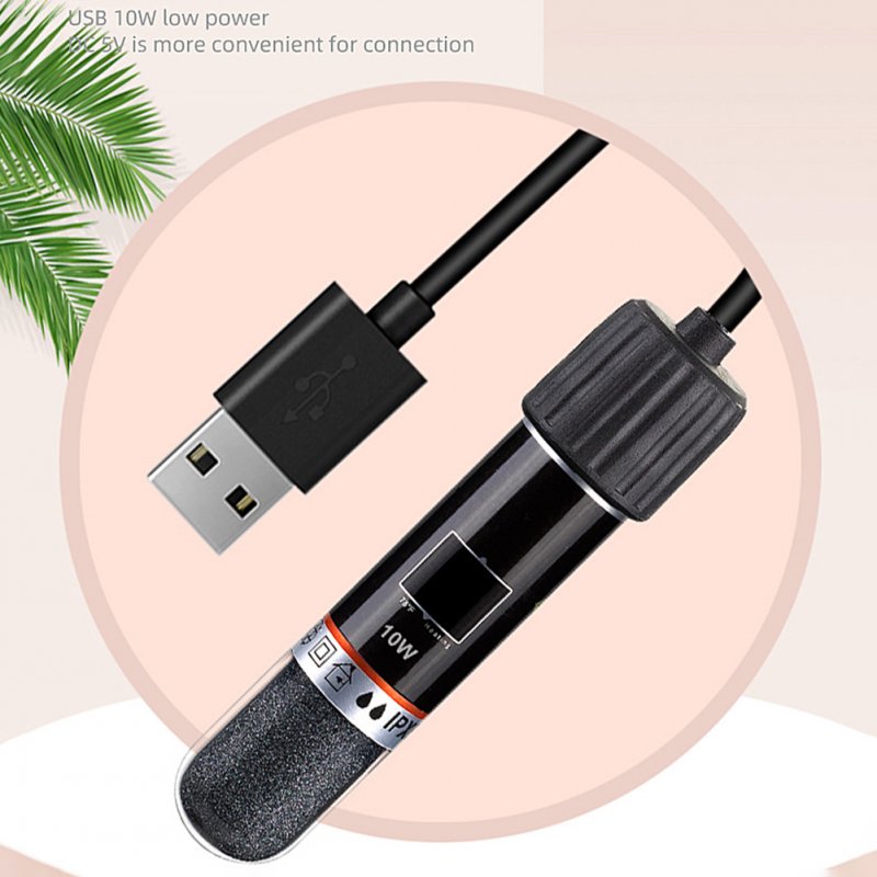 Mini Aquarium Heater 26 ° C Constant Temperature Submersible Small Fish Tank Heater Temperature Controller (USB-10W) 