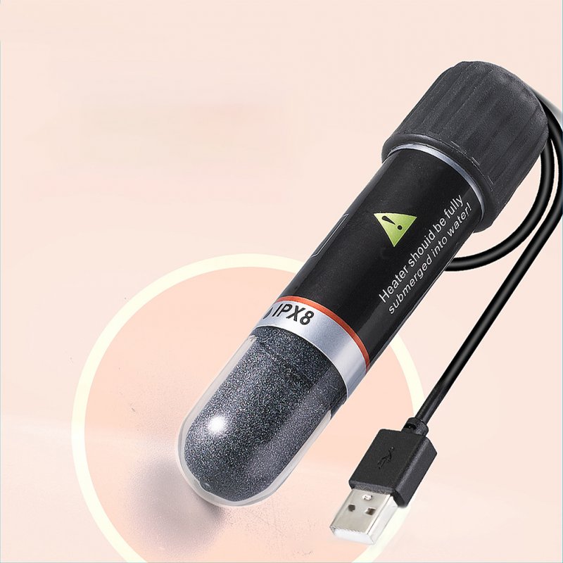 Mini Aquarium Heater 26 ° C Constant Temperature Submersible Small Fish Tank Heater Temperature Controller (USB-10W) 