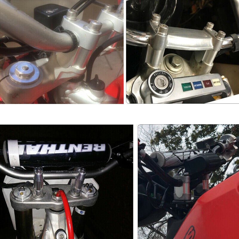 7/8'' Motorcycle Handlebar Risers Bar Kit Mount Clamp 30MM Height for Honda ATV Dirt Bike 